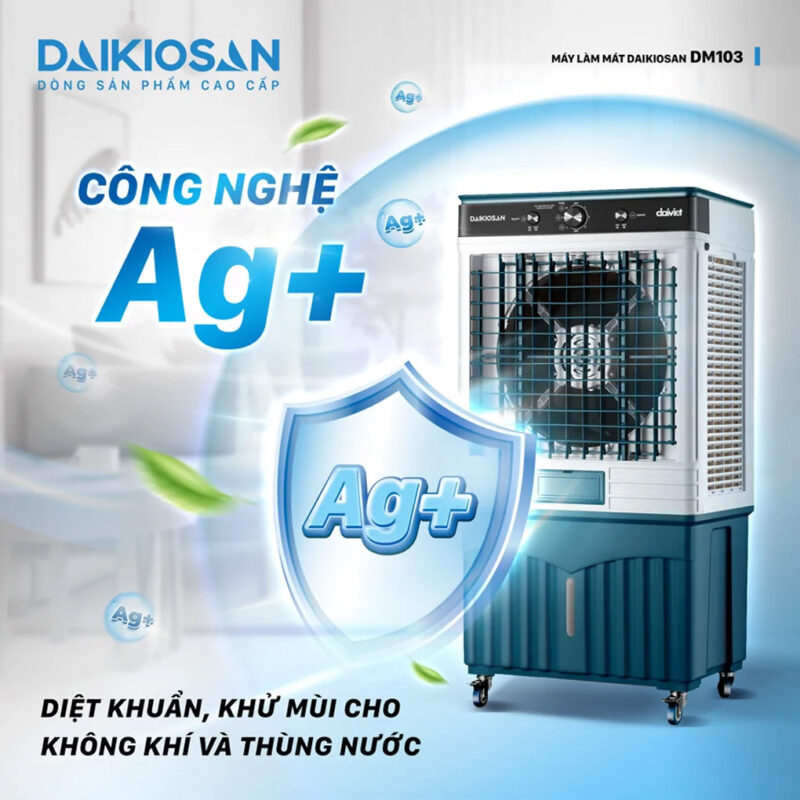 Công nghệ AG+ quạt điều hòa Daikiosan DM103