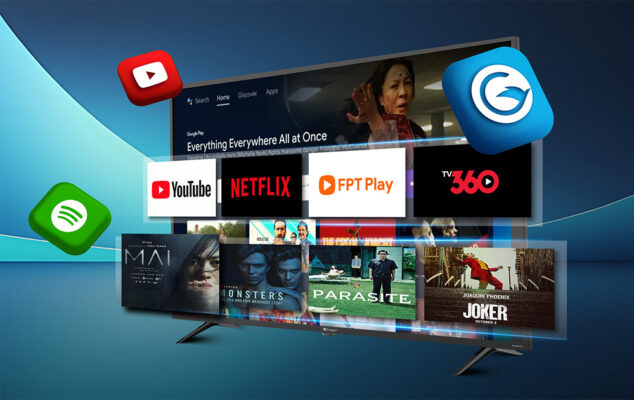Hệ điều hành Android TV cung cấp kho ứng dụng đa dạng