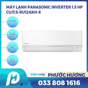 Máy lạnh Panasonic Inverter 1.5 HP CU/CS-PU12AKH-8
