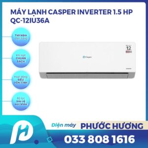 Máy lạnh Casper Inverter 1.5 HP QC-12IU36A