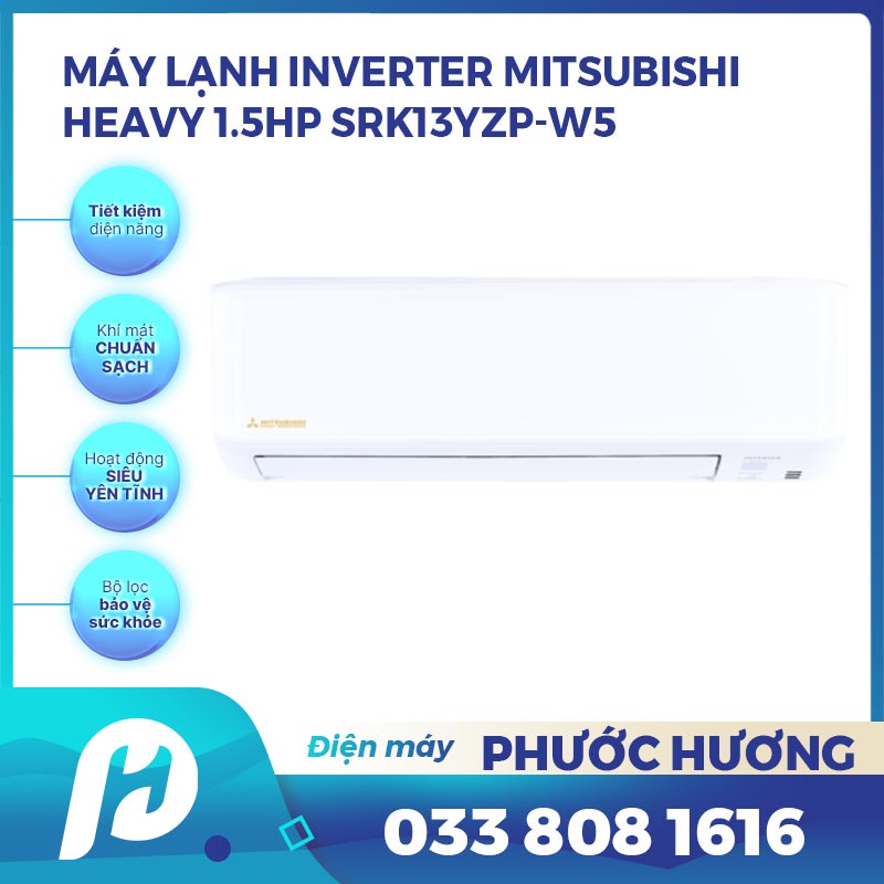 Điều hòa Mitsubishi Heavy inverter 12000BTU 1 chiều SRK13YZP-W5