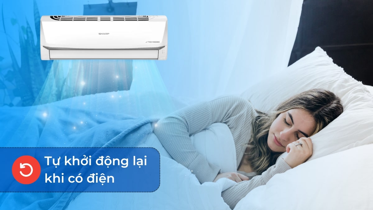 Tính năng tự động khởi động lại khi có điện tiện lợi