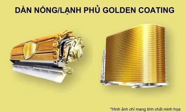 Máy lạnh Comfee Inverter 1.5 HP CFS-13VCB1 Chống ăn mòn với lớp phủ GOLDEN COATING
