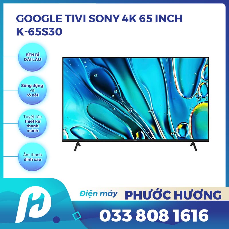 Sony BRAVIA 3 LED 4K 65 Inch K-65S30